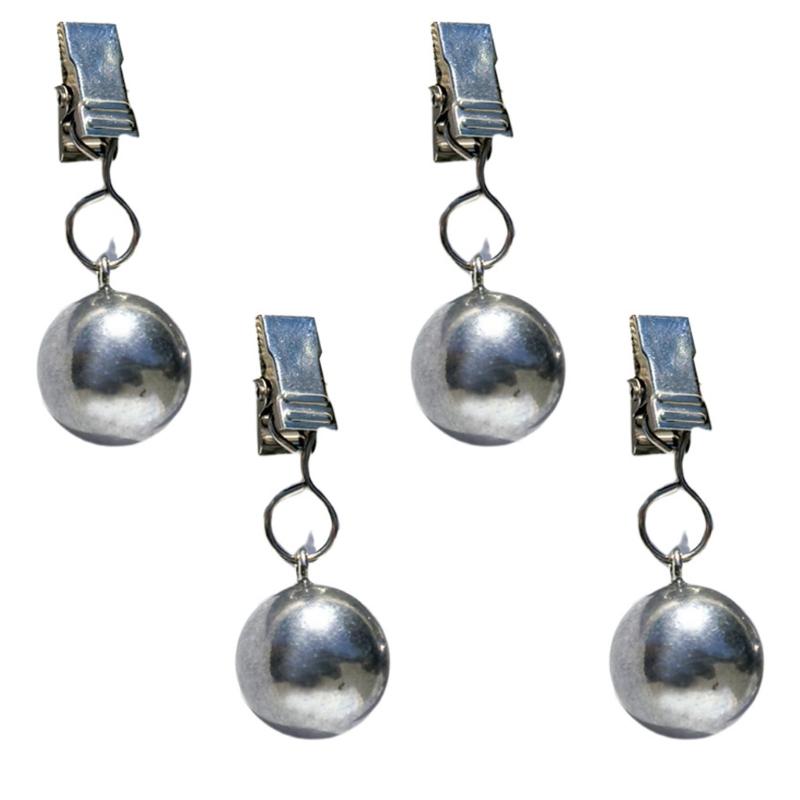 

Pack Of 4 Solid Metal Sphere Tablecloth Weights For Outdoor Indoor Use Practical Fabric Clamps For Picnics Weddings Event 1
