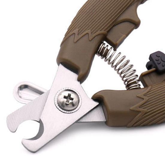 Spring Pet Nail Clippers Stainless Steel Blade Dog Nail Trimmer Cat Nail Cutter with Safety Guard To Avoid Over-Cutting for Safe Precise Trimming