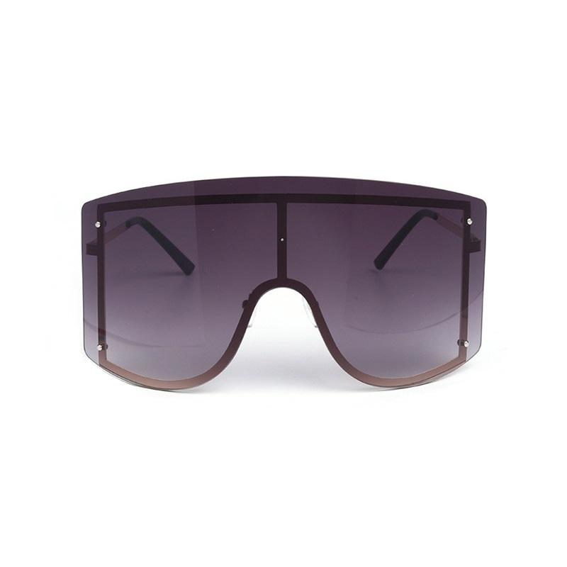 Fashion Luxury Women Sunglasses Blue Yellow Gradient Designer Ladies Sun Glasses  Rimless Brand Shades