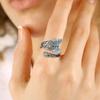 Ladies' Open Ring, Bohemian Victorian Thumb Jewelry, Fashionable and Personalized Punk Carving Cross Pattern, Versatile for All Seasons