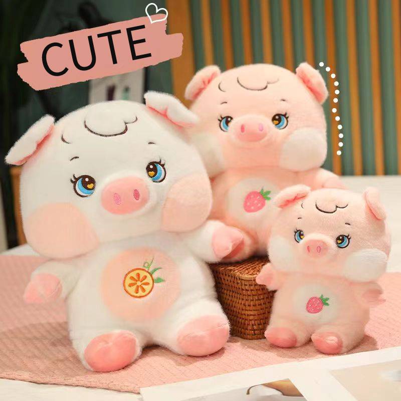 Plush Pig Toy Stuffed Animal Plushie Pp Cotton Filling Pillow For Gift Children