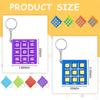 5Pcs Colorful Tic Tac Toe Keychain for Kids Educational Toys Birthday Party Favor Classroom Prizes Goodie Filler Pinata Gift