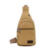 Canvas Men Chest Bag Fashion Light Weight Multilayer Chest Pack Large Capacity Sling Bag