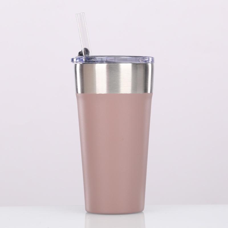 Beer Cup 304 Stainless Steel Double-Layer Vacuum Color Spray Outdoor Water Cup, Creative Car Cup