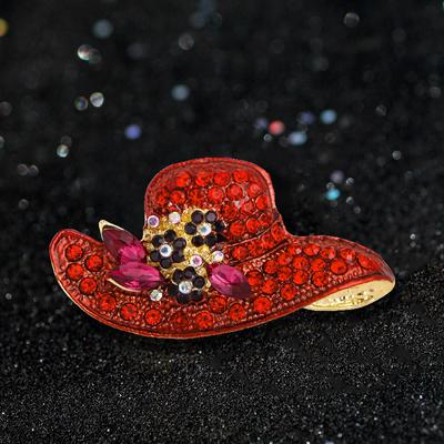 Style Hat Brooch Creative Cute Corsage Elegant Temperament Cardigan Jacket Silk Scarf Pin Buckle With Accessories