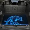 1Pcs Tiger Polyester Fiber Car Trunk Mat Anti Slip Cargo Liner Waterproof Rear Storage Protector Floor Mat SUV Sedan