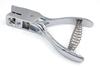 Kucaa Metal Silver Handheld Slot Hole Punch Pliers for PVC and Photo ID Cards Cards, Badges, (15x3mm)