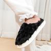 Winter couple fluffy slippers home warm fleece non-slip thick-soled golden turtle fleece indoor cotton slippers