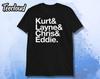 Grunger List T-Shirt | Seattle Shirt, Grunge Music, Grunge Gift, Kurt Shirt, Cobain, Staley, Vedder, Cornell, Alt Rock, 90s, Nineties Gift