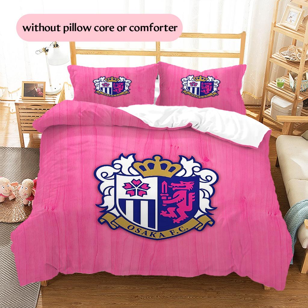 Cerezo Osaka Pattern Bedding Quilt Set  Home Decoration  Gift (1 * Duvet Cover + 2 * Pillowcase  Without Core).xwn