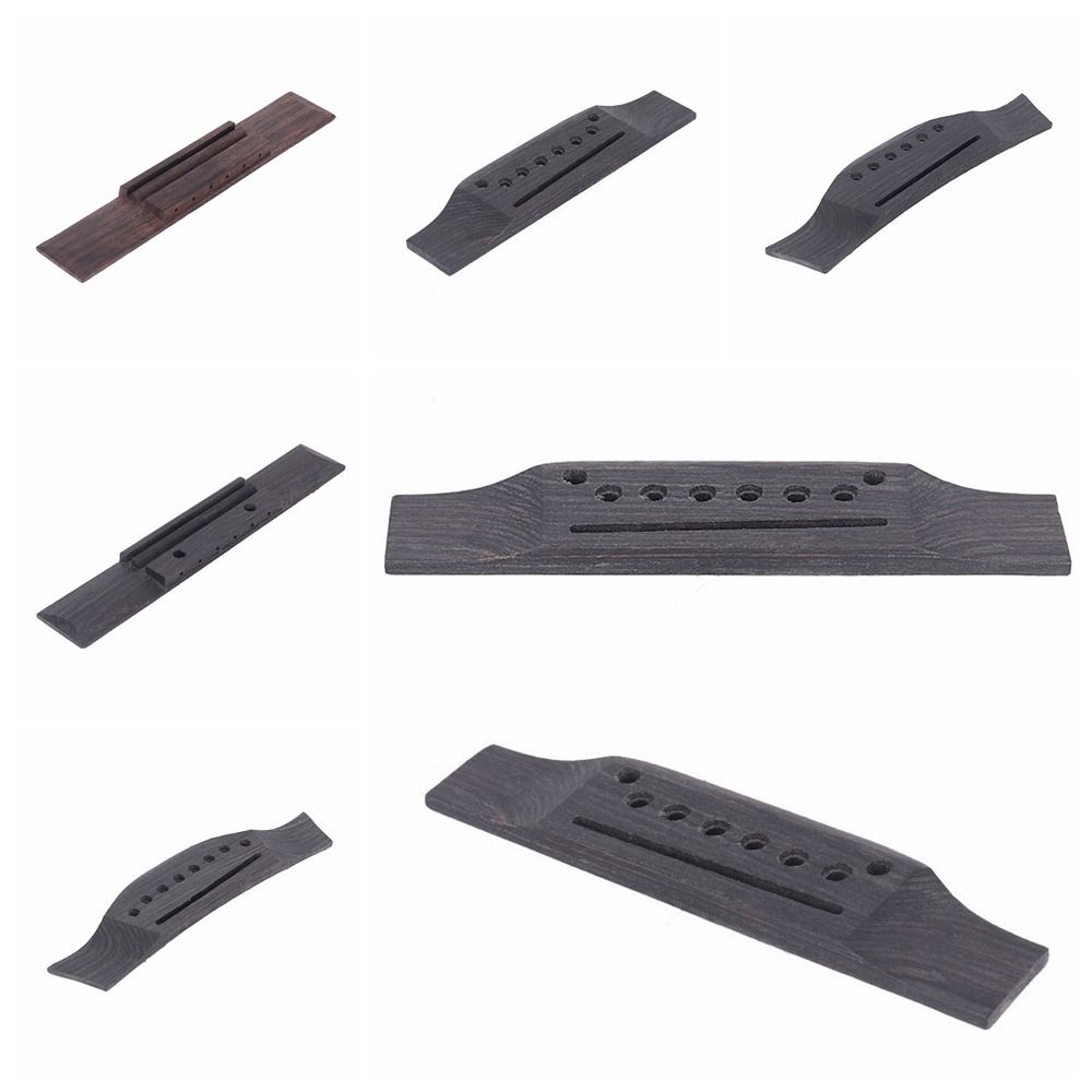 Rosewood Acoustic Guitar Bridge Pins Upper Wood Guitar Saddle Bridge  Unisex