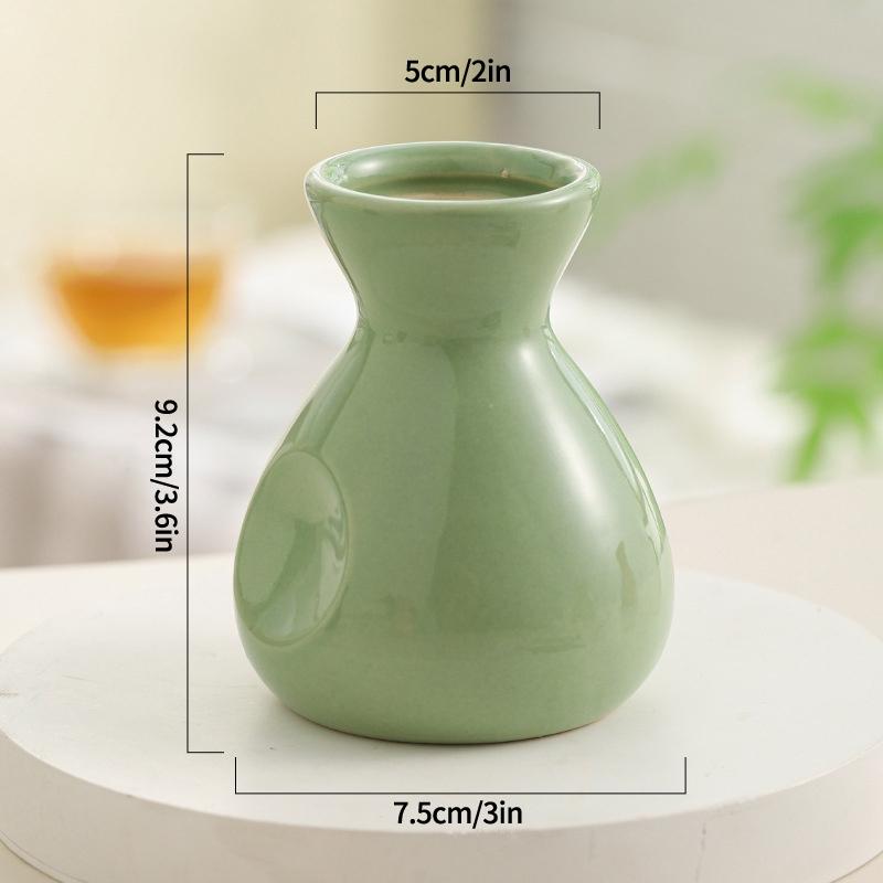 Ins Ceramics Vase Plant Flower Bottle Table Decoration Flower Vase Colorful Vases Wedding Decoration Home Decoration