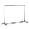 Sturdy Stainless Steel Clothes Drying Rack with Single Rod for Indoors and Outdoors