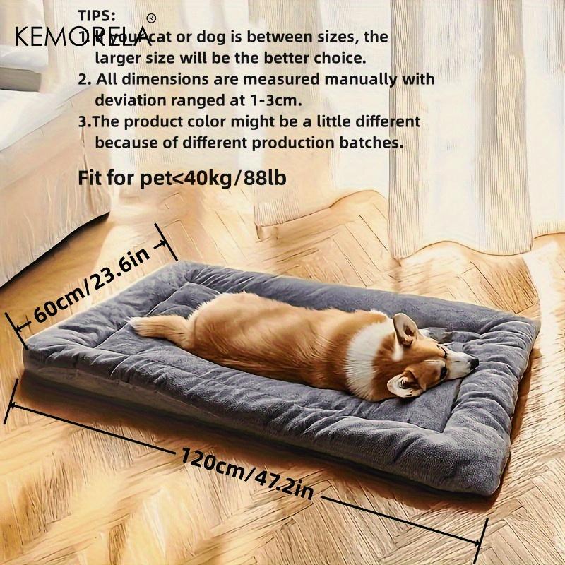 Extra Large Plush Dog Bed Sofa Thickened Super Soft Polyester Pet Mat Dog Crate Mat Bed For Small Medium Large Dog Bed