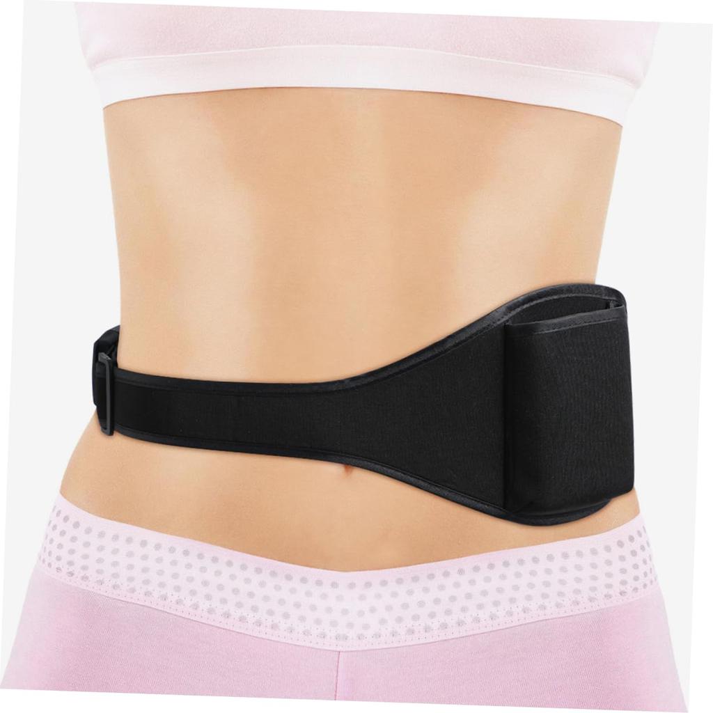 Alasum Microphone Belt Pouch Adjustable Wireless Microphone Holder Fitness Waistband Bag Set of 2