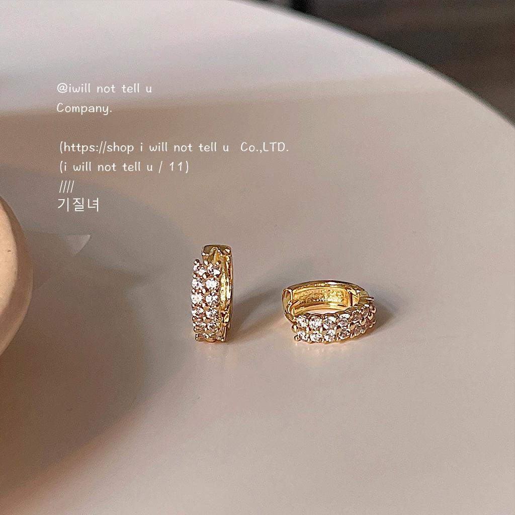 Элегантные серьги-гвоздики из 14-каратного золота с кубическим цирконием: Блестящий, Модный & Трендовый