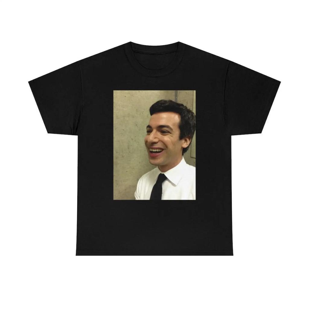 Nathan Fielder Smile Meme Shirt Vintage Slightly Breathable Fashion Streetwear Versatile Graphic Comfortable Soft Unisex