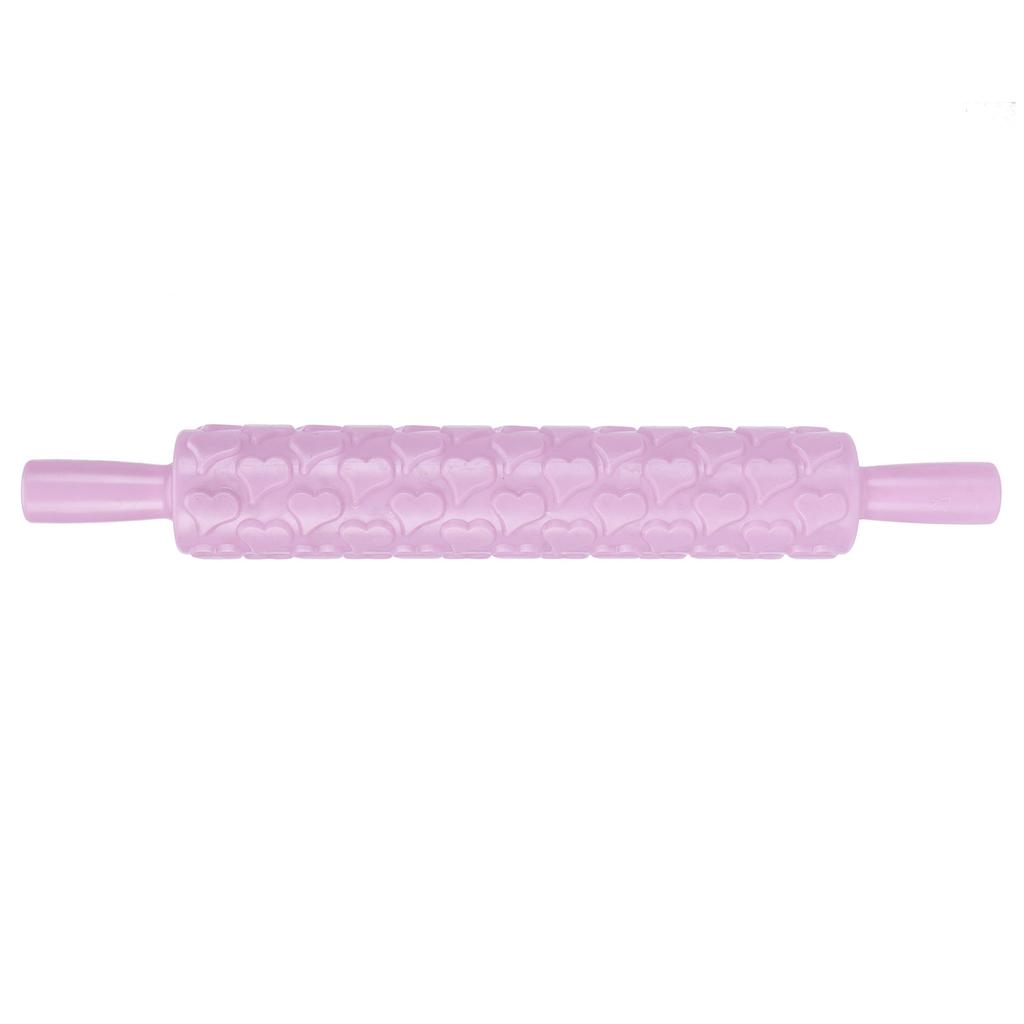 Fondant Cake Rolling Pin Embossing Roller Bakery Cookies Pastry Decorating Tools(HeartShape )