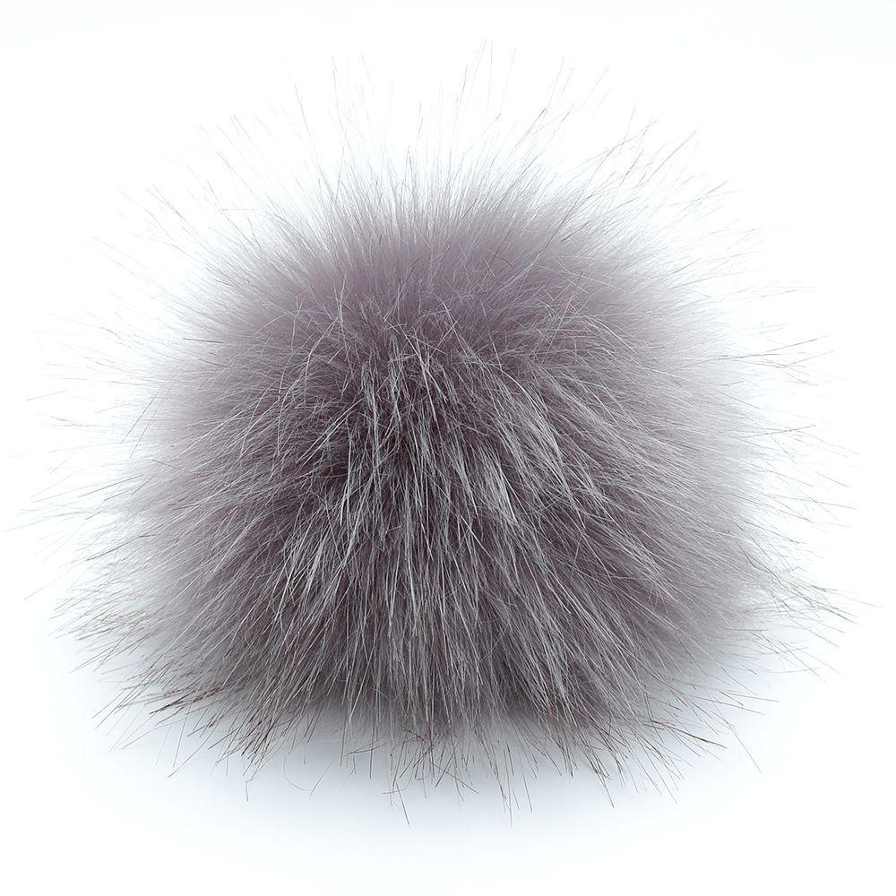 

Жіночі штучні помпони з хутра єнота для в язання шапок-біні, аксесуари для шапок Dark Gray