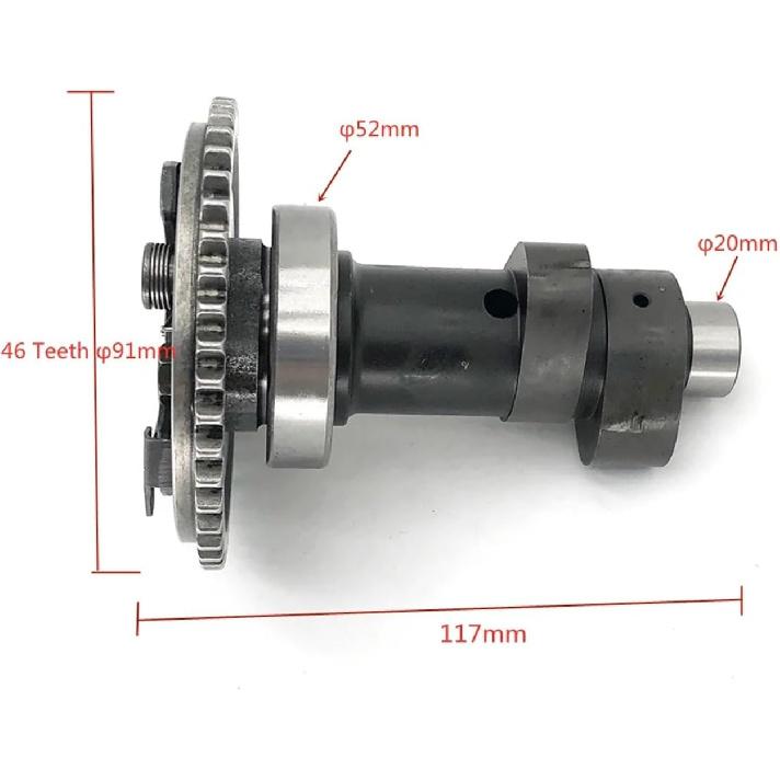 HS500 Camshaft With Driven Timing Sprocket For Hisun Massimo,Supermach, Bennche, Q Link,500CC ATV P004000141000000