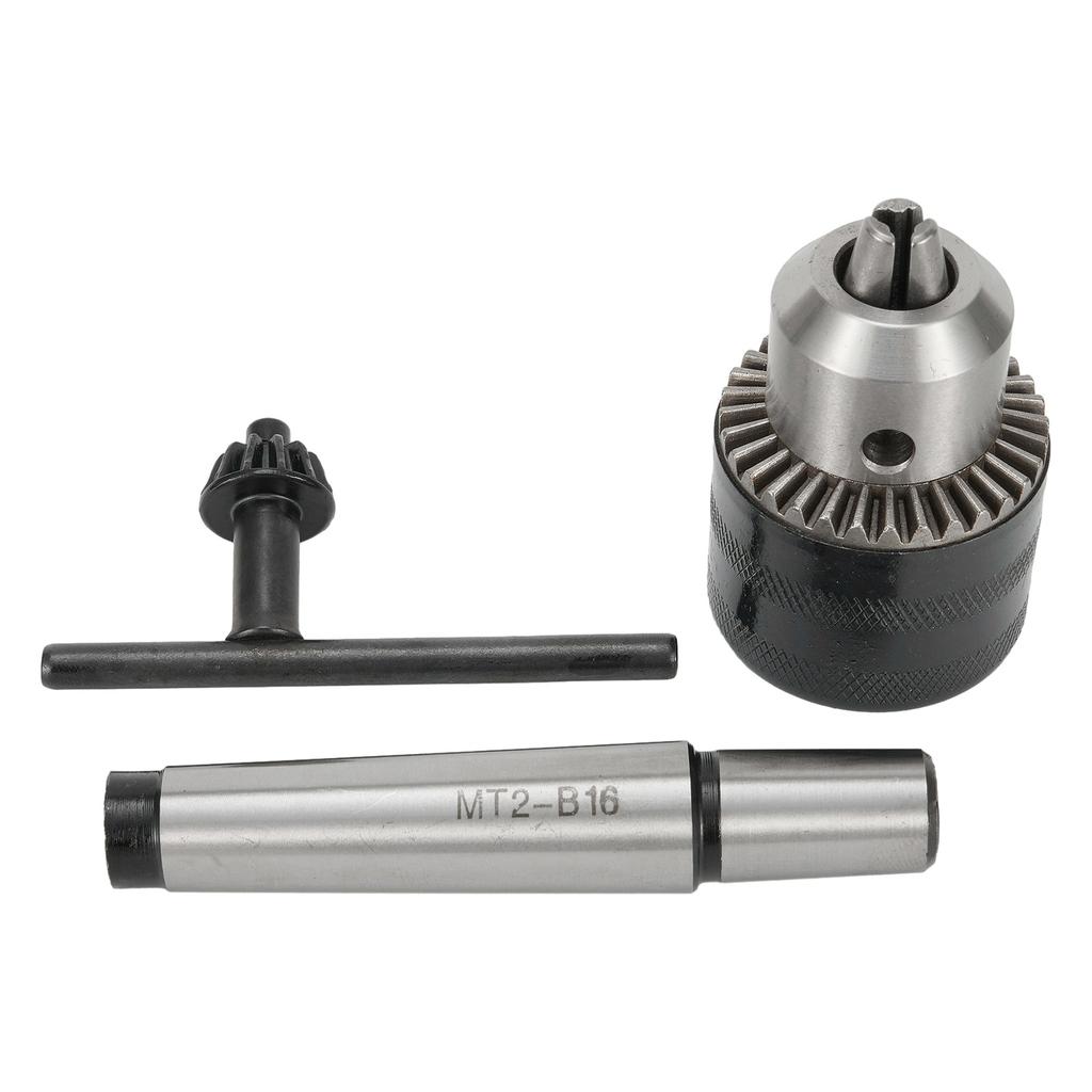 5/64\'\' To 1/2\'\' Drill Chuck Tool With MT2 Morse Taper Arbor and Key For Lathe
