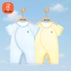 2-Piece Short Sleeve Pure Cotton Summer Romper Set