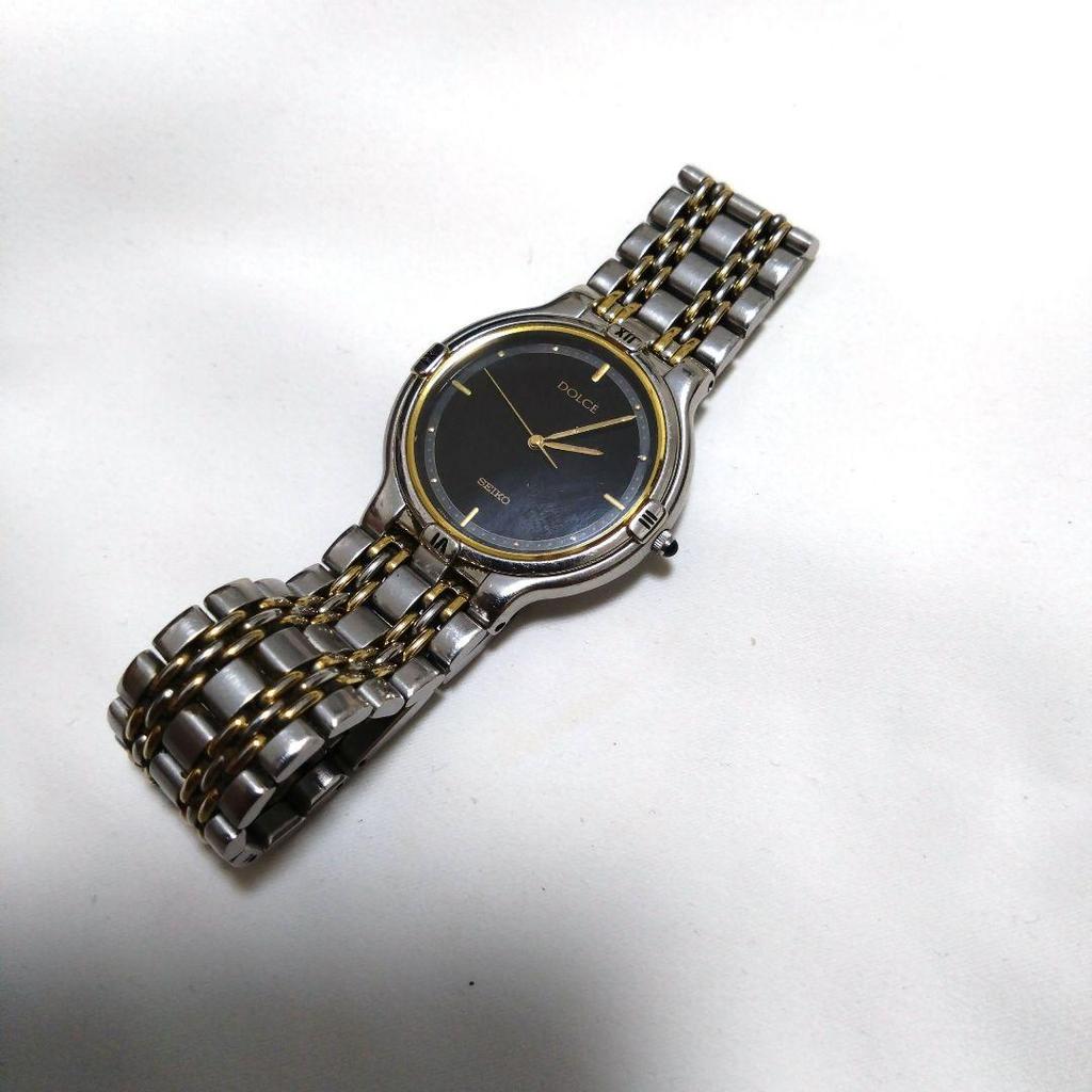 [USED] Rare SEIKO DOLCE watch with replaced battery, black