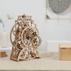 3D Wooden Puzzle Mechanical Clock Toy DIY Laser Cutting Creative Family Wooden Craft KIT for Children Adult Gift