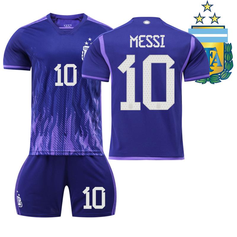 

2022-23 Argentina Away World Cup Jersey #10 Messi #11 Di María #22 Lautaro #21 Dybala Football Jerseys XXL