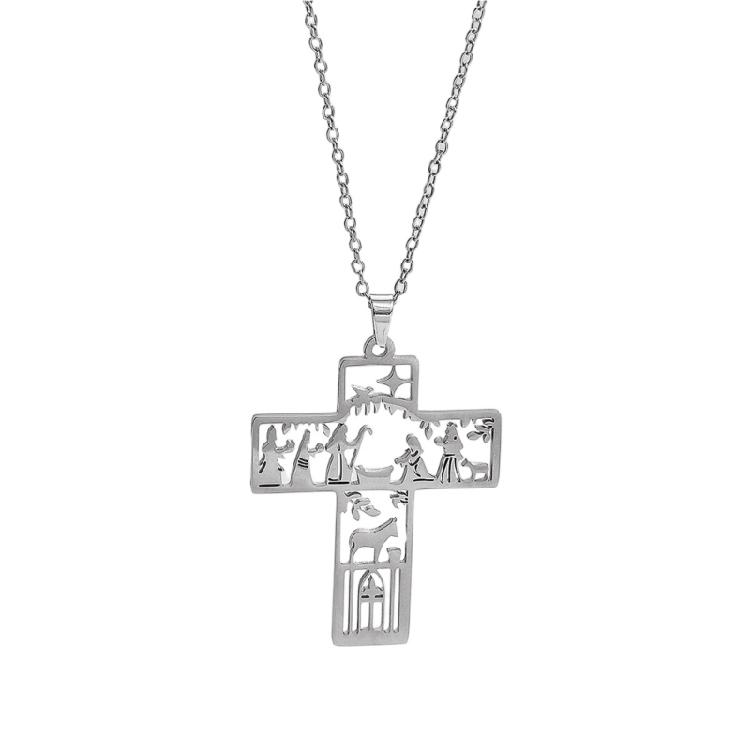 

Stylish Hollow Wizard Crosses Pendant Necklace Designed For Comfort And Durability In High Grade Stainless Steel