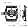 Funn Mamba S Binding Pedals SPD Compatible Mountain Bike Pedals Flat Pedals Suitable for Mountain BMX and Gravel Bikes - Single-Sided - Single-Sided -