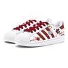 Adidas Originals SUPERSTAR Slip Resistant Abrasion Resistant Low top Skateboard Shoes Unisex White Red EG4958(Team88-S-BOX)