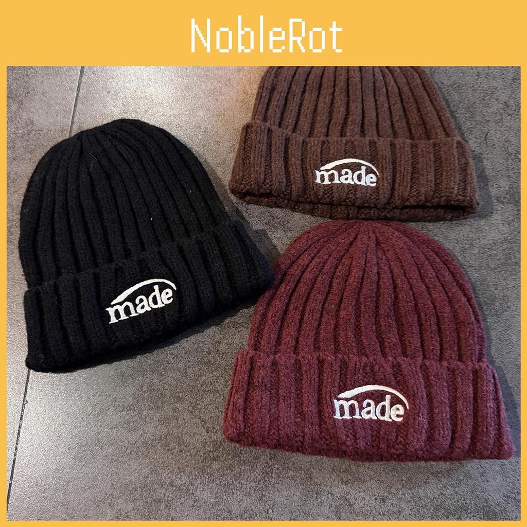 Knitted Letter Embroidered Beanie Hat For Winter Warmth Unisex Fashion Accessory