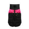 Winter Waterproof Dog Jacket Windproof Padded Pet Coat Warm Vest with Back Zipper D-rings for Small Medium Dogs Outdoor Strolls