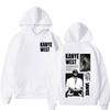 Felpa con Stampa Tour Rapper Kanye West Uomo Donna Felpa alla Moda Maniche Lunghe Gotico Punk Harajuku Felpa con Cappuccio Streetwear