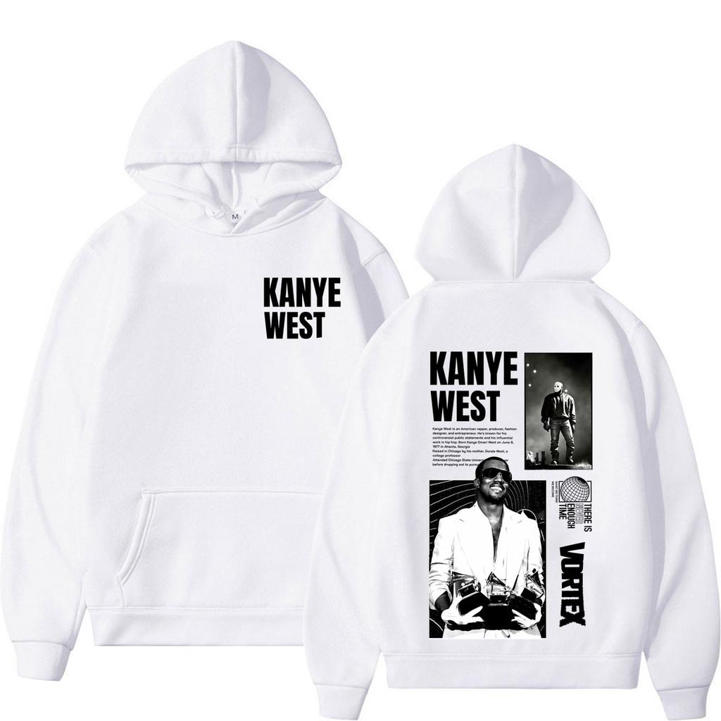 Felpa con Stampa Tour Rapper Kanye West Uomo Donna Felpa alla Moda Maniche Lunghe Gotico Punk Harajuku Felpa con Cappuccio Streetwear
