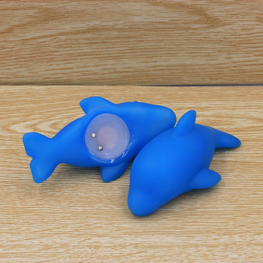 Bathroom Baby Dolphin Bath Toys LED Lamp Bath Toys Up Water Floating Toy Glowing Beach Toys