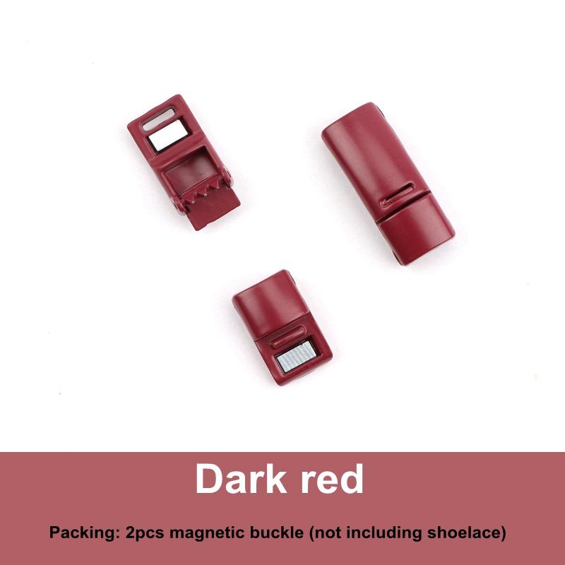 Matte Metal Shoelace Magnetic buckle Shoelaces magnetic Lock 28colors Shoes Accessories Sneaker Kits Metal Laces Buckle