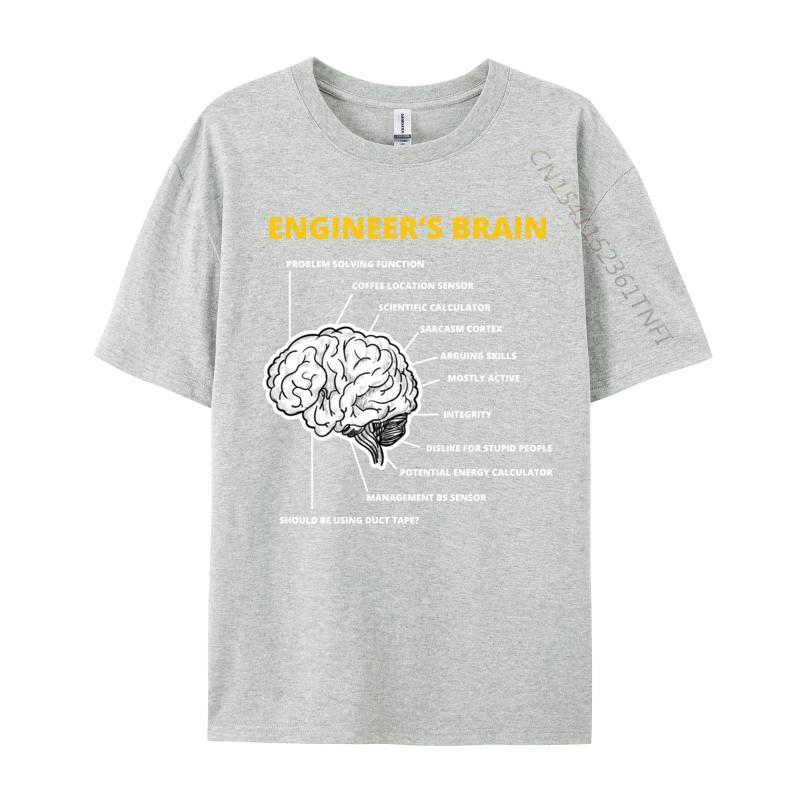 Engineer Is Brain Funny Sarcastic For Engineering Design Tops Tees 2024 Hot Sale Customized Cotton Male T-Shirt Design T Shirt