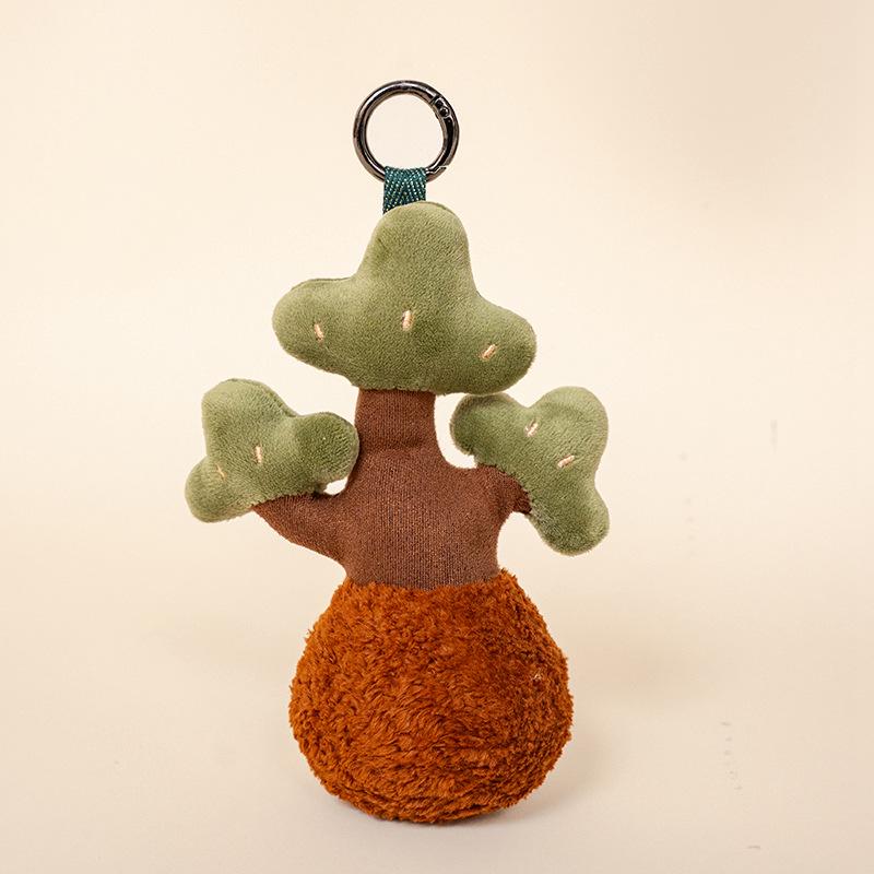 Elephant Skin Rabbit Plush Keychain: Cute Insect and Plant Series with Caterpillar and Bee Figures