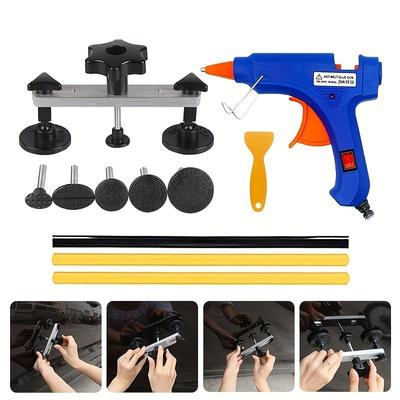 Auto-Dellen-Reparatur-Werkzeug, Karosserie-Reparatur-Set, Dellen-Abzieher-Set, Zugbrücke, Kleber-Zuglaschen