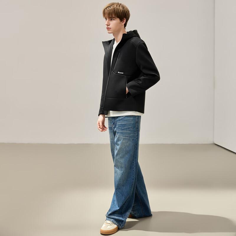 Luotz Herren Herbst/Winter Kapuzen-Outdoorjacke