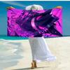 Personalized customized proof beach towel with Pokémon Gengar pattern - soft, absorbent,quick-drying,perfect swimming,camping&bathing