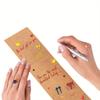1 Set (100 Pcs) of Blank Kraft Three-dimensional Earrings Display Cards, 6.424CM - Great for Earrings Card Design and Decorative Packaging
