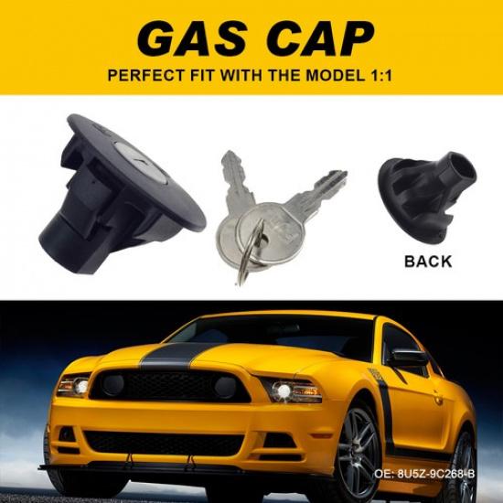 

Locking Gas Tank Fuel Plug Cover Cap For Ford Lincoln with 2 Keys