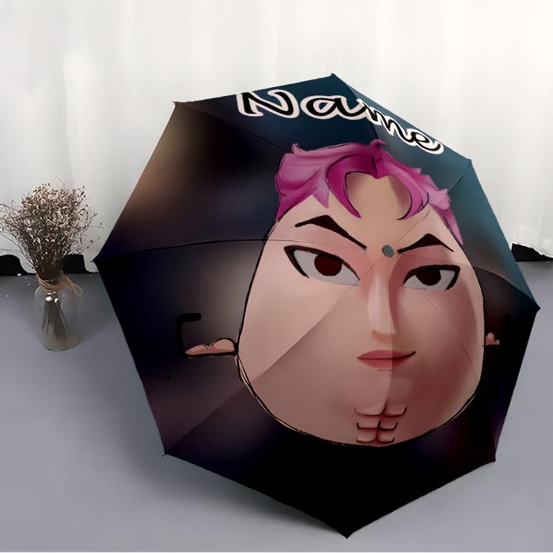 Personalized Name K-KPop Demon Hunters Print Umbrella - Automatic Open/Close, Eight-Rib Durable Frame, Automatic Folding Umbrella
