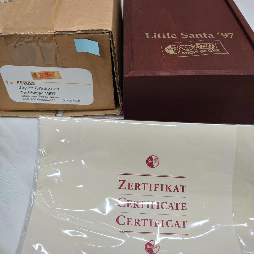 [USED] Steiff Little Santa '97 Teddy Bear 1997