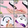 Professional UV nail lamp, strong FOR hybrid gels x7 max white
