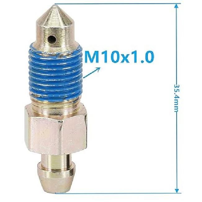 4-Piece Speed Bleeder Kit with Dust Caps - M10x1.0-35.4mm