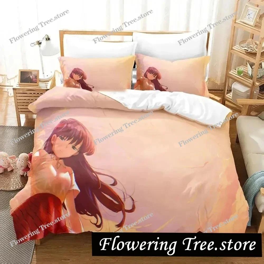 3d Anime Komi-san wa, Komyushou desu Bedding Set Boys Girls Twin Queen Size Duvet Cover Pillowcase Bed Kids Adult Home Textiles
